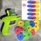Kids Outdoor Flying Disc Launcher Gun ParentChild Interactive Foam Disc Toy 3
