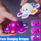 FaceChanging Push Pop Fidget Spinner Sensory Stress Relief Toy For Kids 0