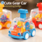 Transparent Gear Pull Back Car Toy Press Go Inertia Educational Car For Kids 1