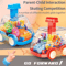 Transparent Gear Pull Back Car Toy Press Go Inertia Educational Car For Kids 2