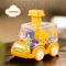 Transparent Gear Pull Back Car Toy Press Go Inertia Educational Car For Kids 5