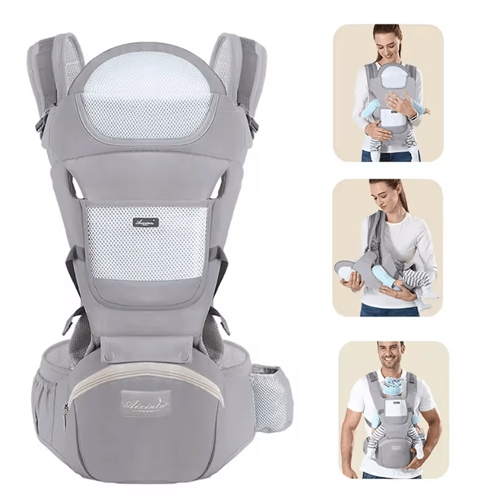 Ergonomic Hipseat Baby Carrier Backpack Front Facing Kangaroo Sling For Travel 0