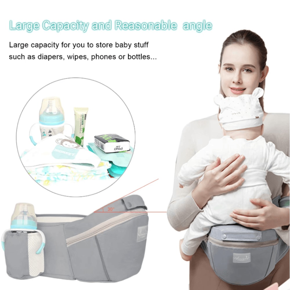 Ergonomic Hipseat Baby Carrier Backpack Front Facing Kangaroo Sling For Travel 1