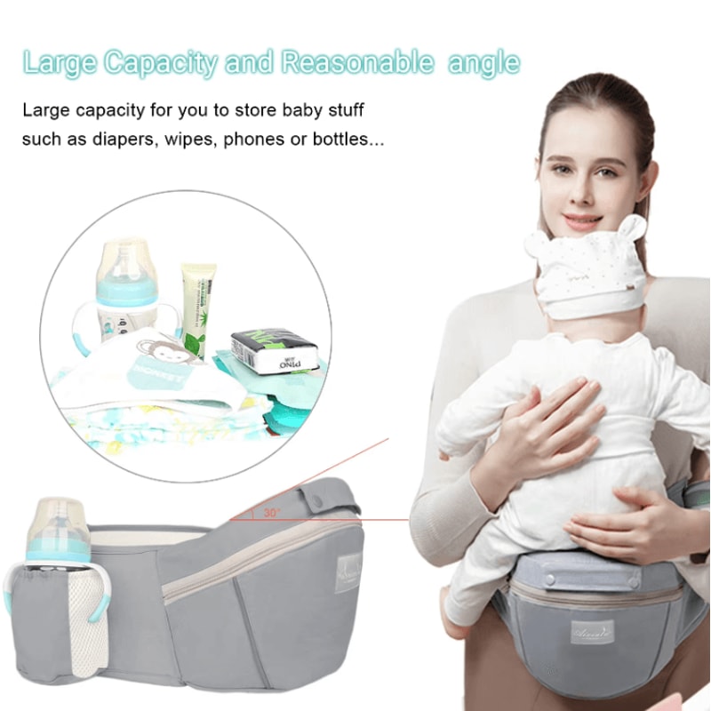 Ergonomic Hipseat Baby Carrier Backpack Front Facing Kangaroo Sling For Travel 1