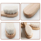 2Piece Wooden Baby Hair Brush Set Soft Wool Newborn Comb Scalp Massager 1
