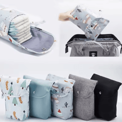 waterproof wet dry baby diaper bag – portable nappy organizer & travel storage pouch