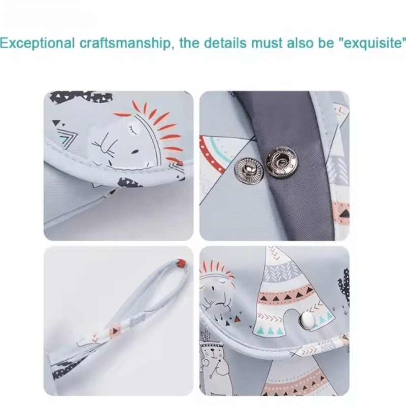 Waterproof Wet Dry Baby Diaper Bag Portable Nappy Organizer Travel Storage Pouch 1