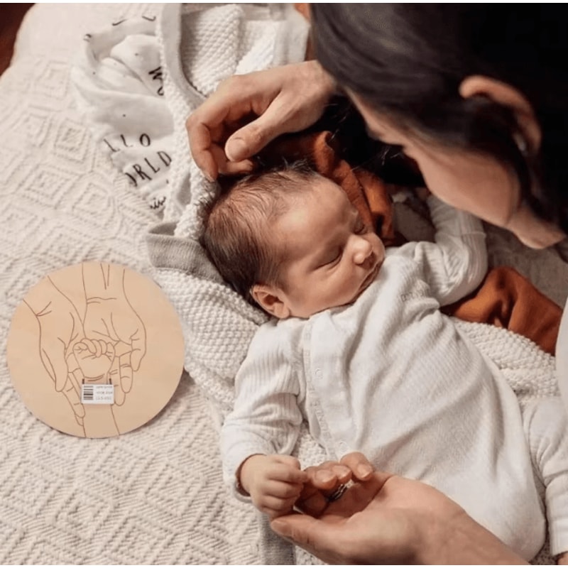 Personalized Newborn Keepsake Holder Engraved Baby Memory Gift For Photos Milestones 1