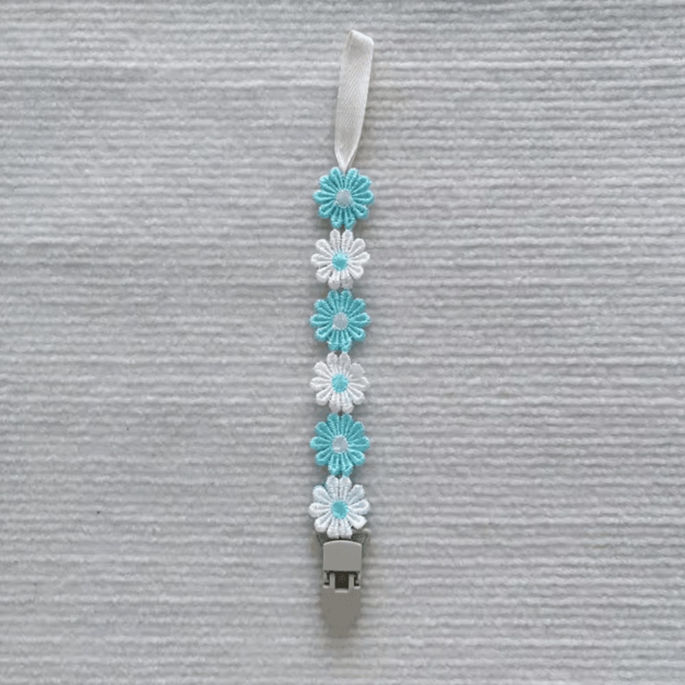 Little Daisy Baby Pacifier Clip AntiDrop Dummy Holder Chain For Infants 2