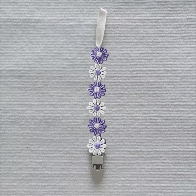 Little Daisy Baby Pacifier Clip AntiDrop Dummy Holder Chain For Infants 7