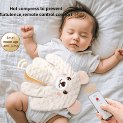 newborn soothing palm sleep aid pillow – remote-control baby calming patting cushion