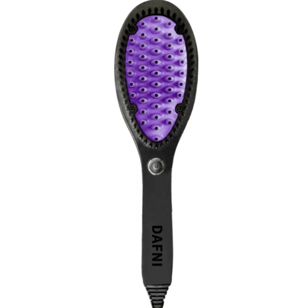 Ceramic Hair Straightener Brush Fast Heating 2in1 Hot Comb For Smooth FrizzFree Styling 2