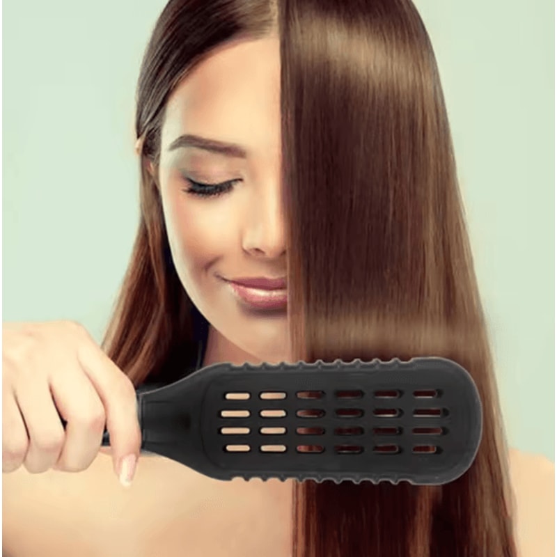 DoubleSided Nylon Hair Straightening Brush VShaped Blow Dry Styling Comb Tool 2