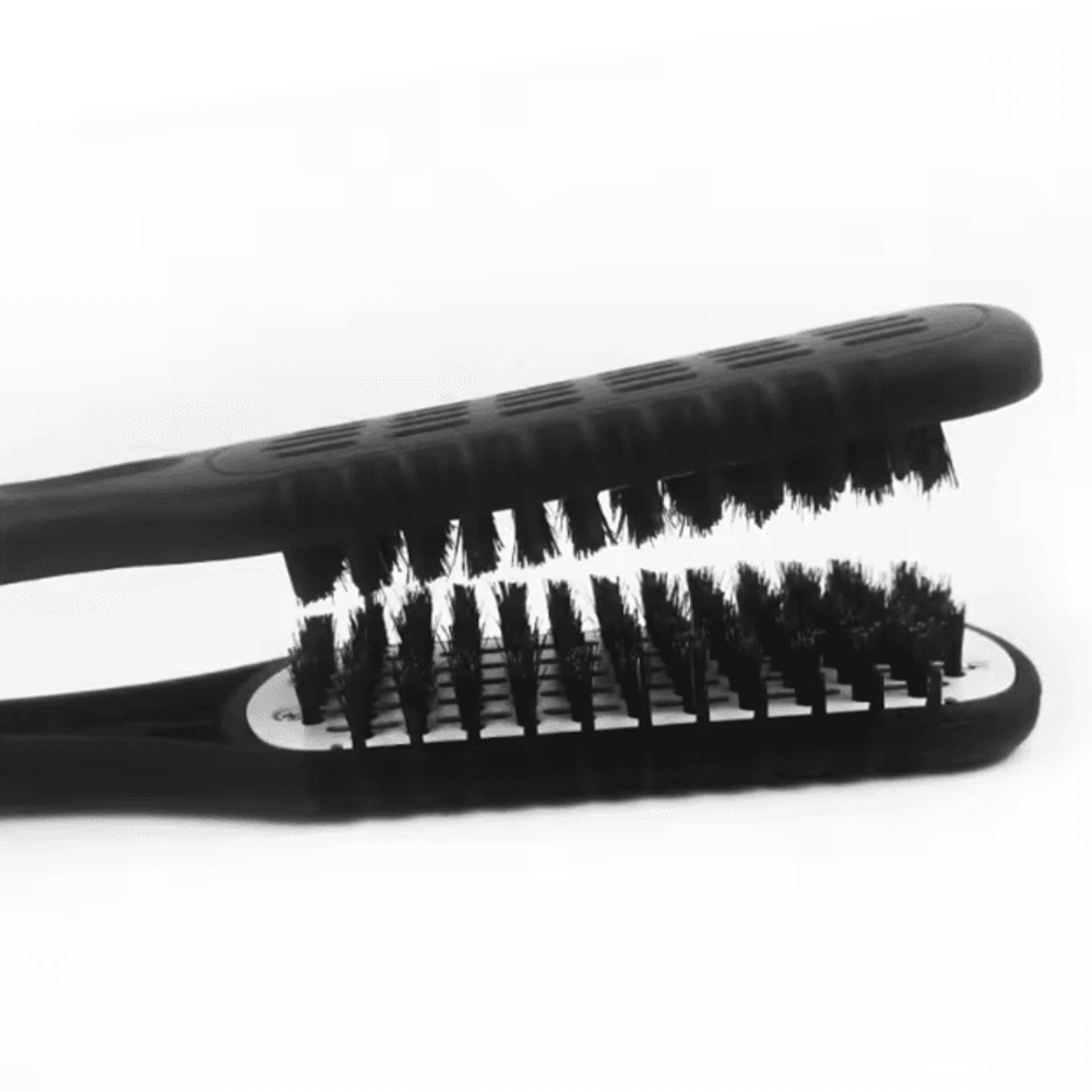DoubleSided Nylon Hair Straightening Brush VShaped Blow Dry Styling Comb Tool 4