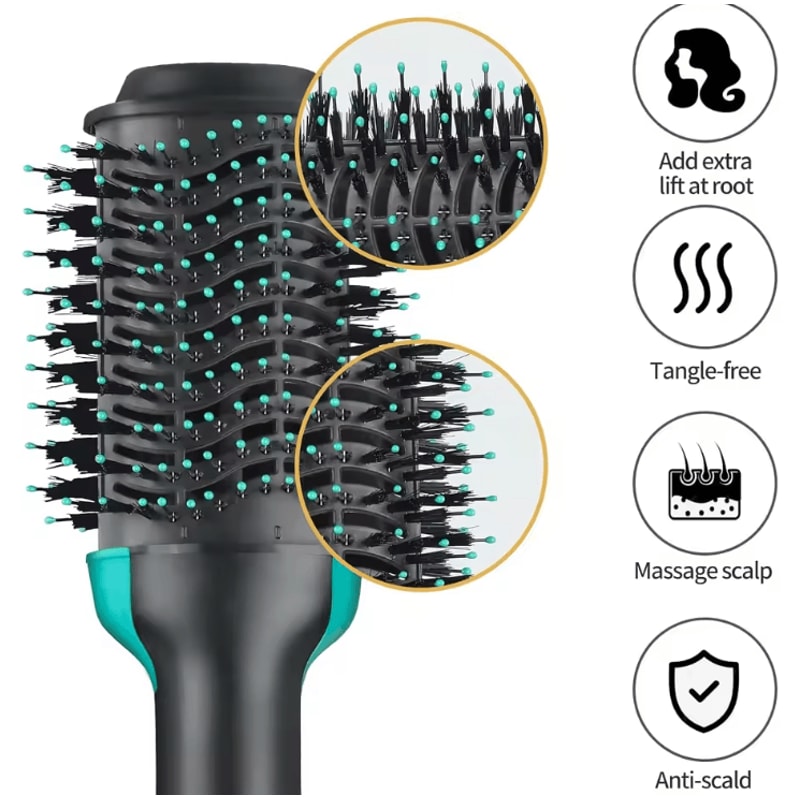 BLUTOOL 4in1 Negative Ion Hair Dryer Brush OneStep Volumizer Hot Air Styling Tool 4