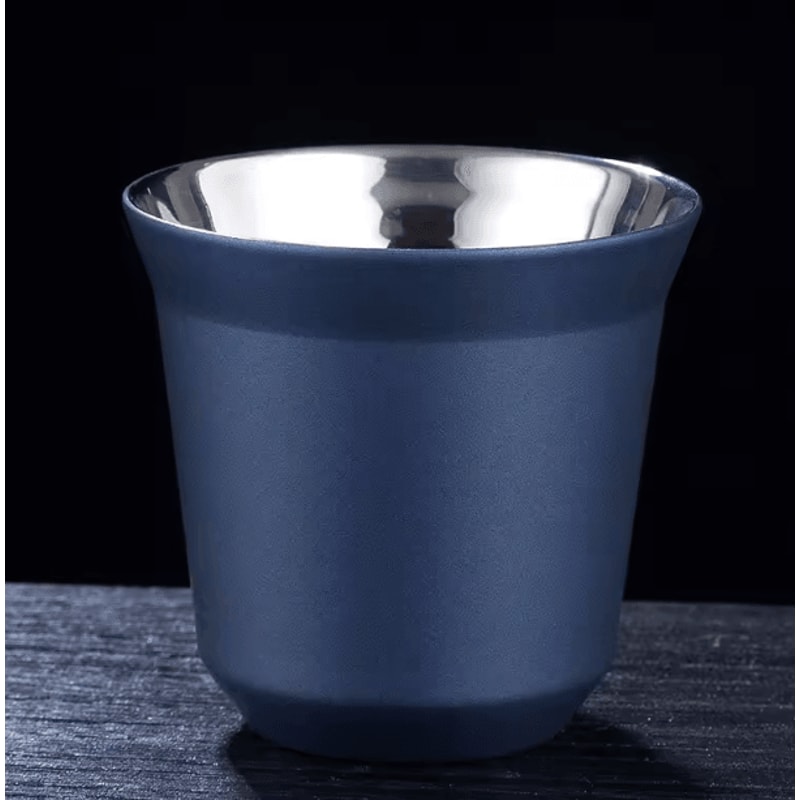 80ML Stainless Steel Espresso Cups Double Wall Insulated Mini Coffee Mugs 6