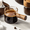 Glass Espresso Measuring Cup With Wooden Handle Double Spout Milk Coffee Pouring Cup 1
