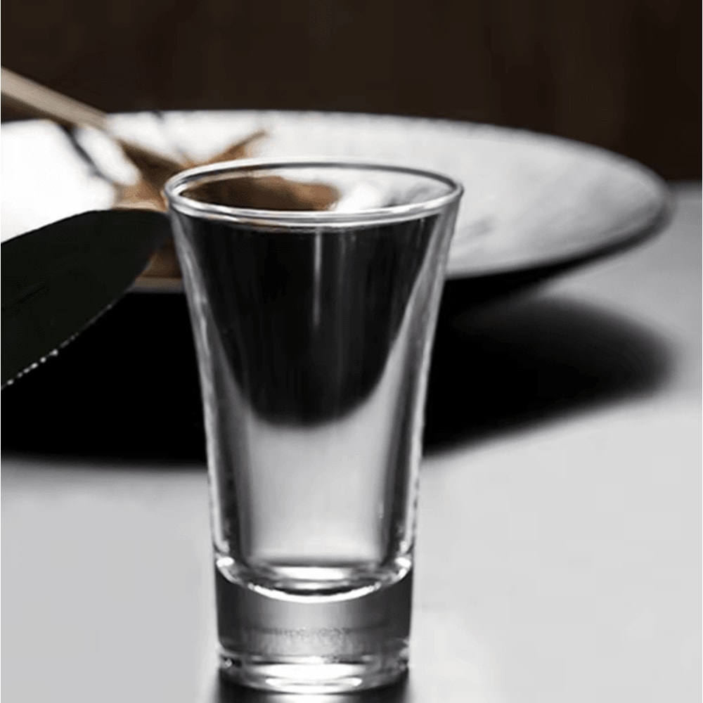 20ML Baijiu Shot Glass Thick Bottom Vodka Mini Liquor Glass For Bar Parties 2
