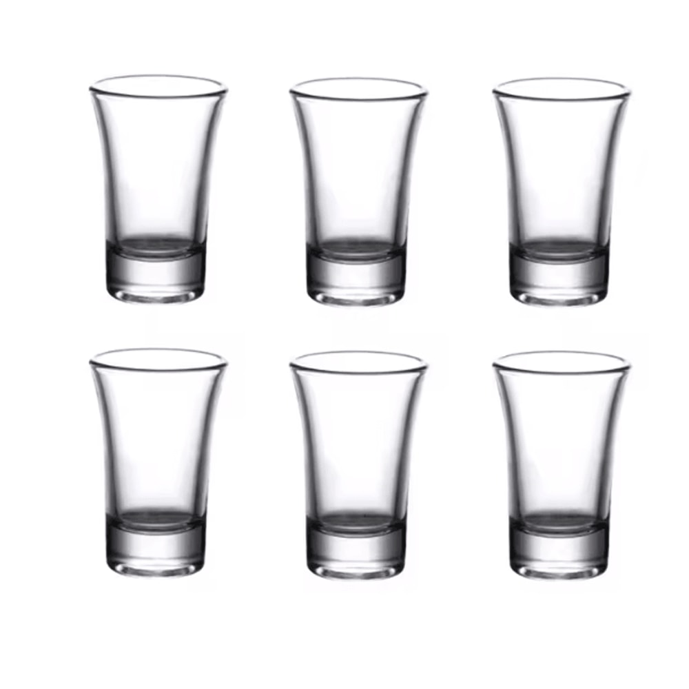 20ML Baijiu Shot Glass Thick Bottom Vodka Mini Liquor Glass For Bar Parties 0