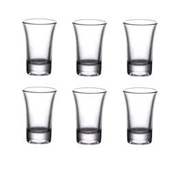 20ml baijiu shot glass – thick bottom vodka mini liquor glass for bar & parties