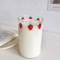 Cute Strawberry Glass Cup With Straw 300ML Borosilicate Aesthetic Drinking Tumbler 3