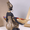 African Girl Holding A Plate Sculpture Home And Office Decorative Storage Ornament Vintage Collecti 1