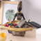African Girl Holding A Plate Sculpture Home And Office Decorative Storage Ornament Vintage Collecti 2