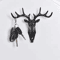 Vintage Deer Horn Wall Hanger Rack Rustic Antler Coat Key Holder With Hooks 0