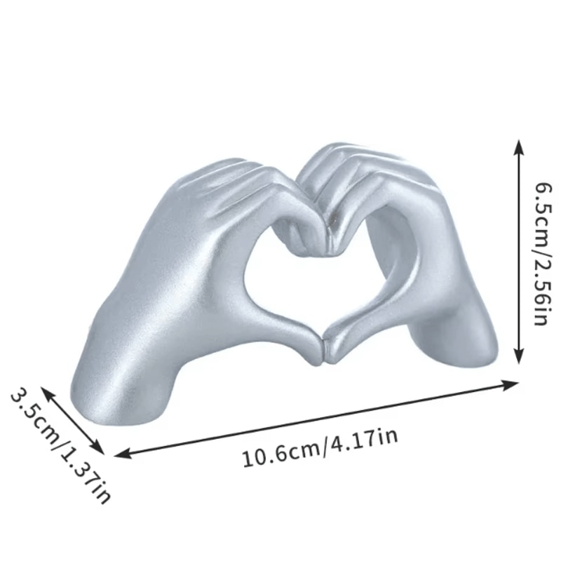 Elegant Gold Love Gesture Hand Sculpture For Modern Home Decor 1