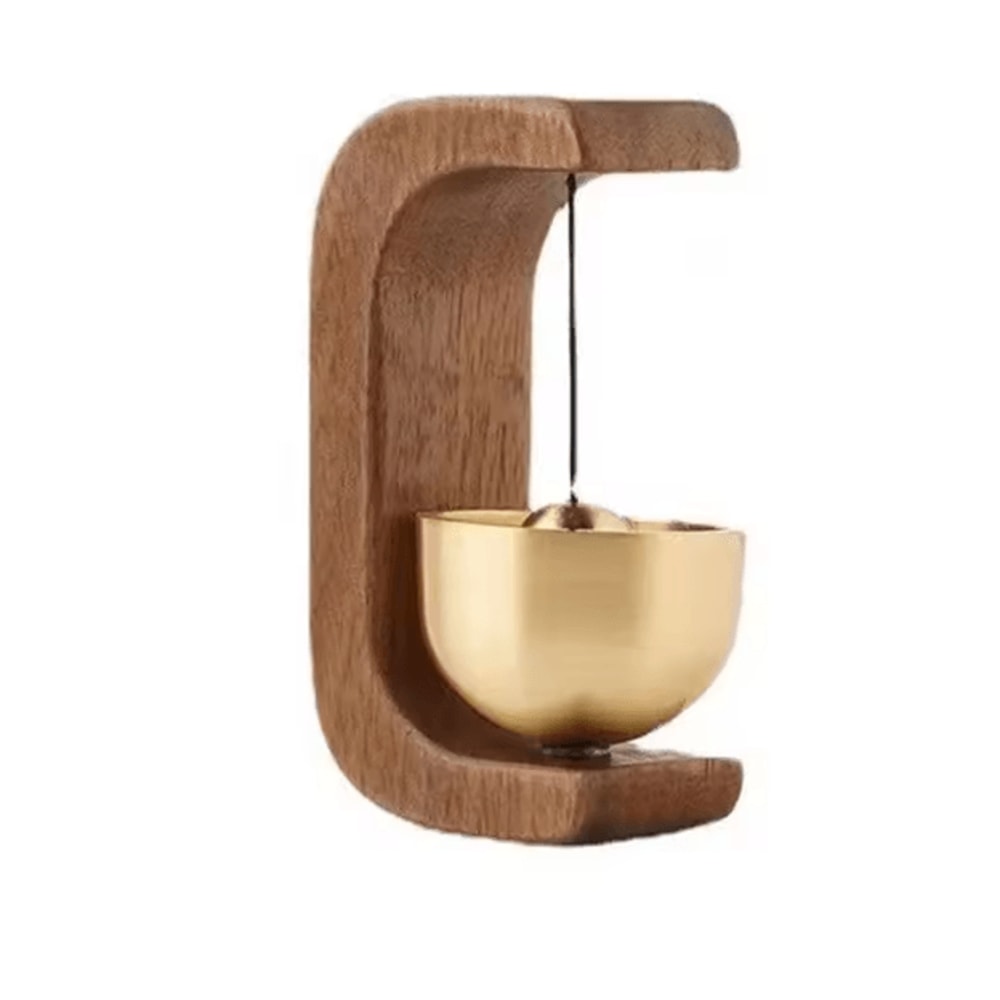 Japanese Wooden Wind Chime Doorbell ZenInspired Hanging Entrance Bell Decor 3