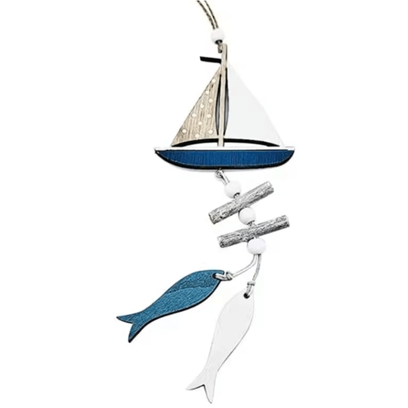 Mediterranean Nautical Fishing Net Wall Decor Coastal Beach Hanging Accent 7