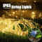 300 LED Solar Rope Strip Lights Waterproof Outdoor Fairy Lights For Garden Pathway 1