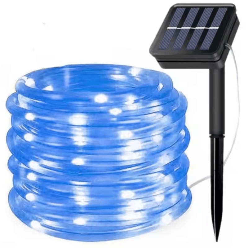 300 LED Solar Rope Strip Lights Waterproof Outdoor Fairy Lights For Garden Pathway 5