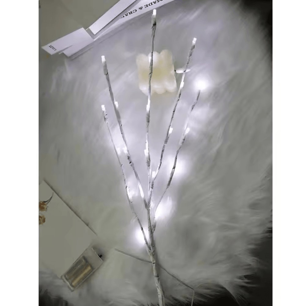 White Birch Branch LED Lights Battery Operated Decorative Twig Lamp 3