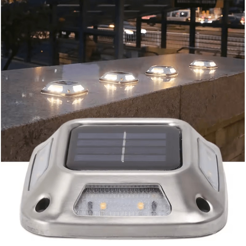 Solar Ground LED Lights Waterproof Warm Light Outdoor Pathway Garden Lamp 1