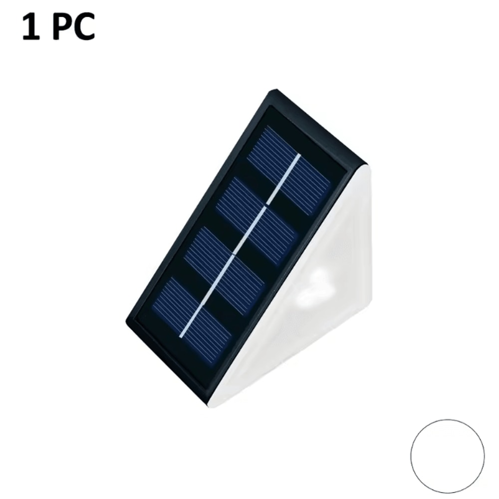 Solar Step Lights Outdoor Waterproof Warm White RGB LED Deck Lighting 4