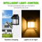 Solar Motion Sensor Wall Light Waterproof Tungsten Filament Outdoor Lamp 0