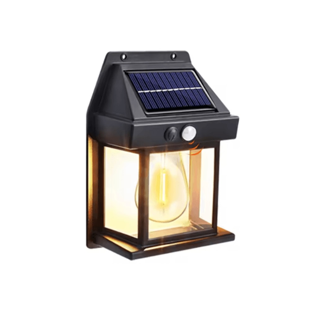 Solar Motion Sensor Wall Light Waterproof Tungsten Filament Outdoor Lamp 3