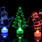 Mini Snowman LED Night Light Colorful Flashing Festive Decor Lamp 0