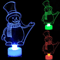 Mini Snowman LED Night Light Colorful Flashing Festive Decor Lamp 4