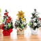 Mini Christmas Tree Decor 20cm Tabletop Festive Desk Ornament 0
