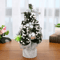 Mini Christmas Tree Decor 20cm Tabletop Festive Desk Ornament 2