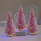 Mini Cedar Christmas Tree Snow Flocked Tabletop Miniature Decor 1