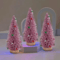 Mini Cedar Christmas Tree Snow Flocked Tabletop Miniature Decor 1