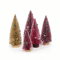 Mini Cedar Christmas Tree Snow Flocked Tabletop Miniature Decor 2