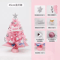 Pink Mini Christmas Tree 4560cm Tabletop Festive Decoration 2