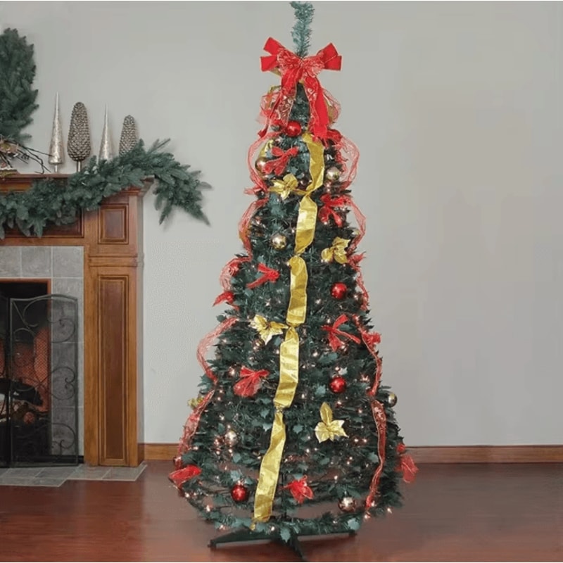 PopUp Christmas Tree 120cm Foldable PreDecorated Festive Tree 2