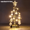 LED Crystal Christmas Tree Lamp Decorative Iron Night Light With Warm Glow 0