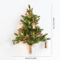 Creative DIY Wall Christmas Tree Lights Hanging LED Festive Decor 4
