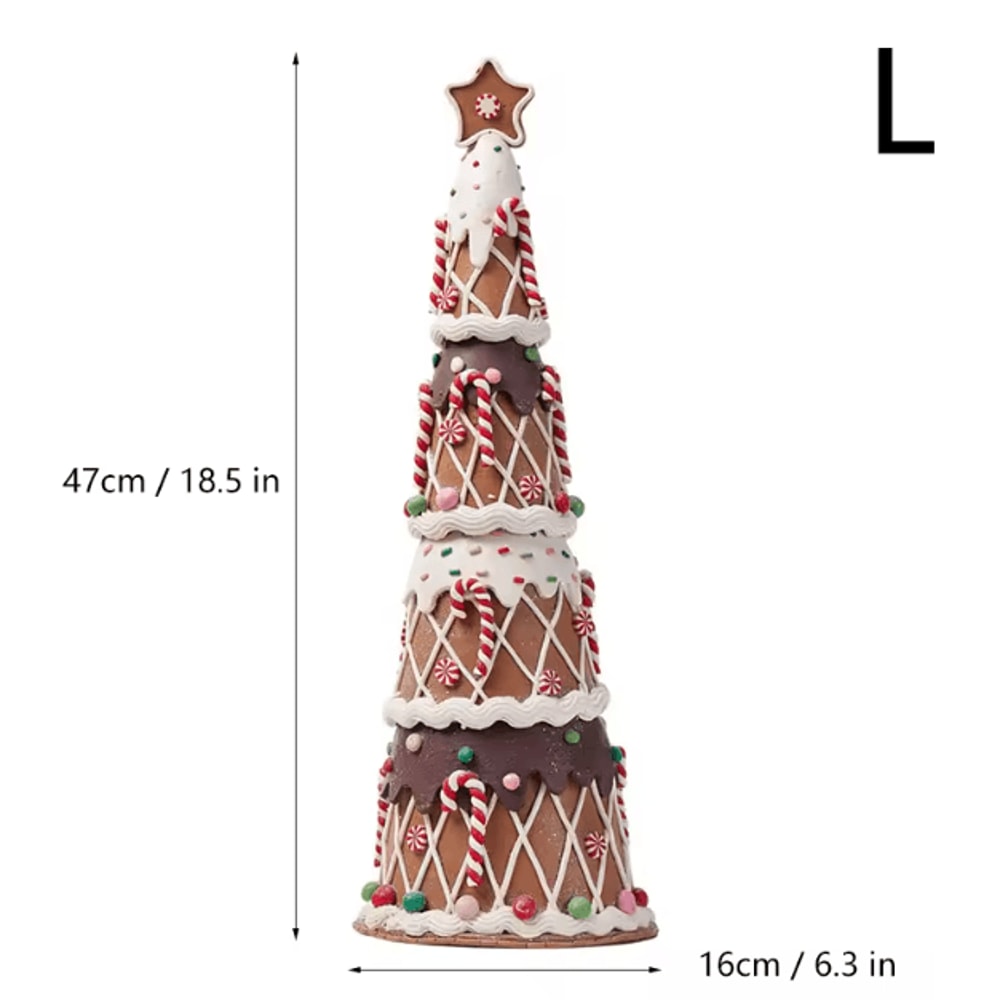 Candy Christmas Tree Ornament Soft Clay Fairy Tale Desktop Decor 3